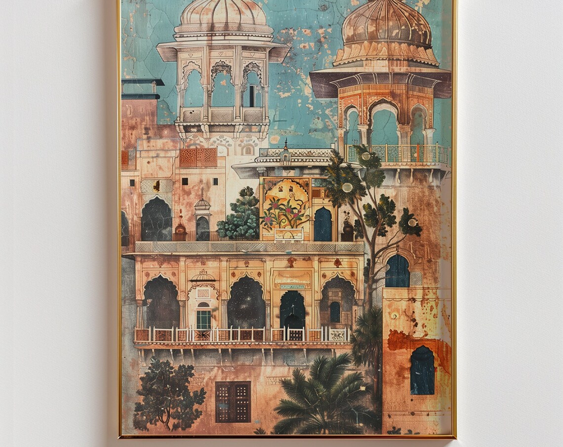 Jaipur Inspired Indian Architecture Art Print - Image 2