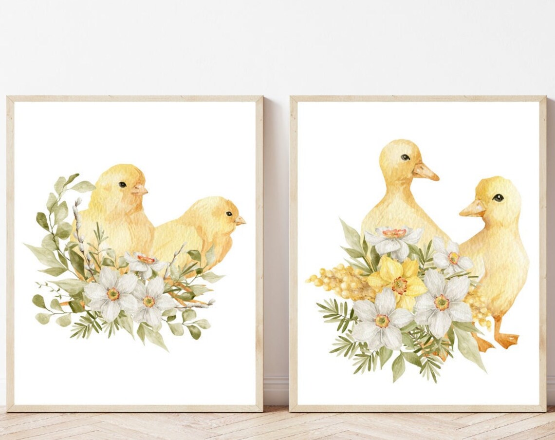 Spring Farmhouse Wall Art Print for Home Decor