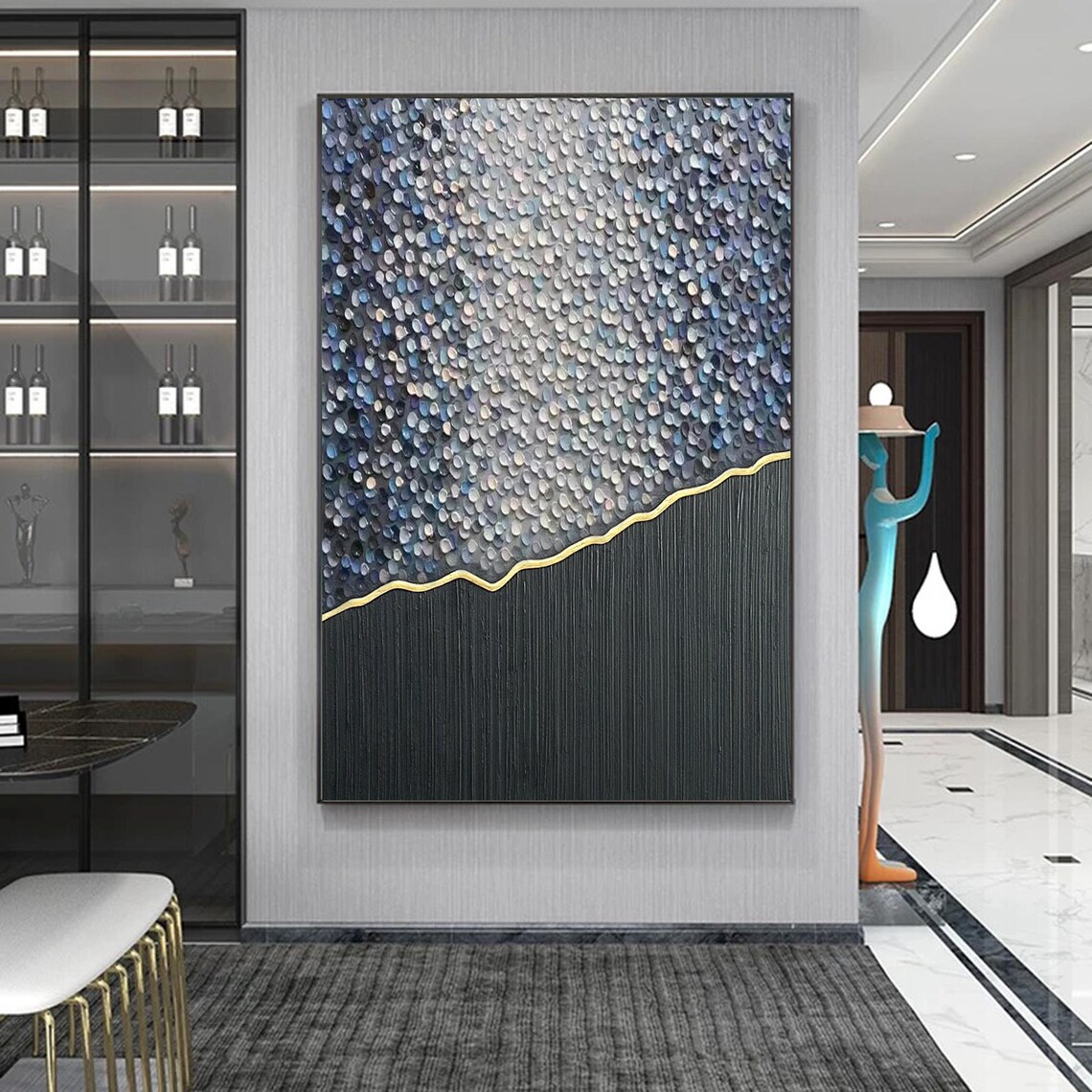 Abstract Painting, Modern Living Room Decor - Image 2