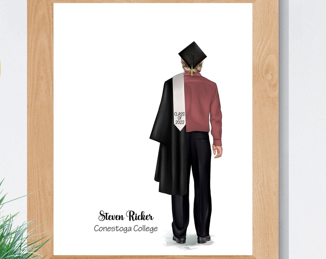 Custom Male Graduation Portrait Class of 2022 Keepsake Poster