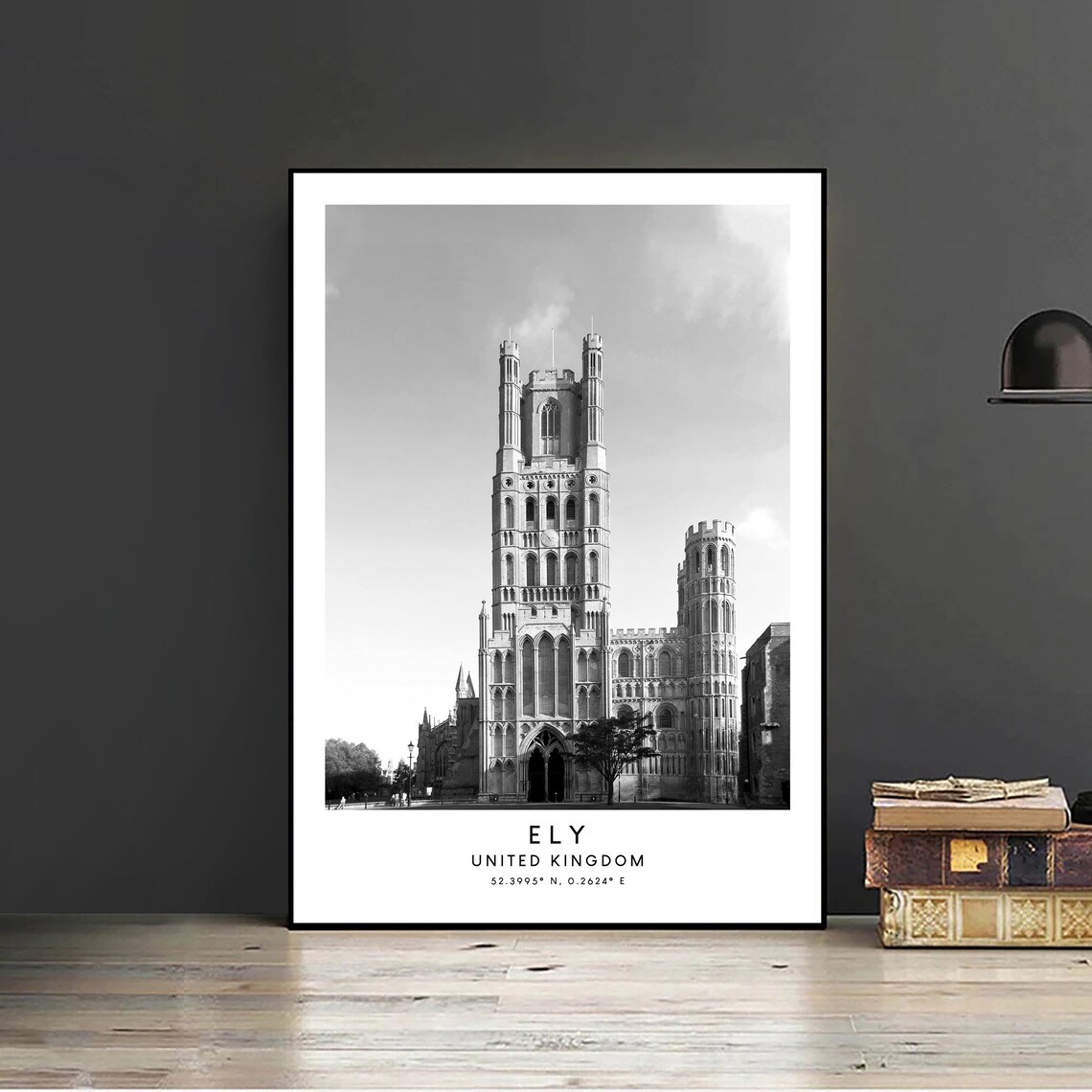 Ely Cathedral Minimalist Travel Poster, Ely City - Image 2