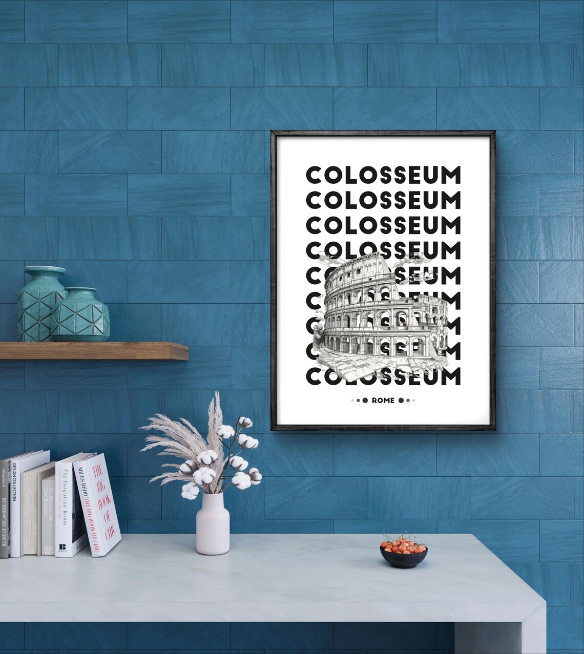 Colosseum Rome Minimalist Poster, Roman Landmark - Image 4