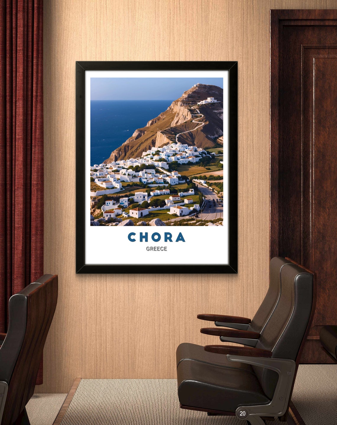 Chora Folegandros Whitewashed Cliff Village Aegean Greece Poster - Image 3