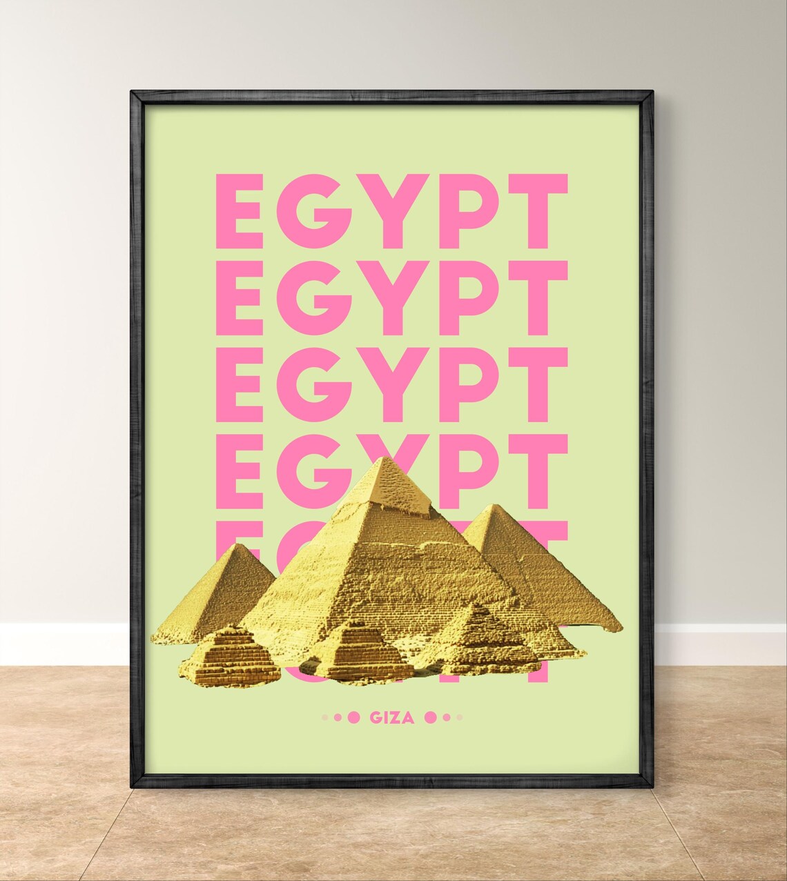 Egypt Pyramids Art Print, Giza Home Decor - Image 3