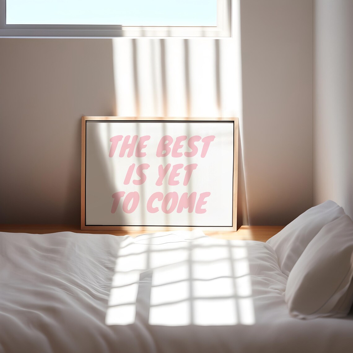 The Best Is Yet to Come Retro Typography Art Print - Image 2