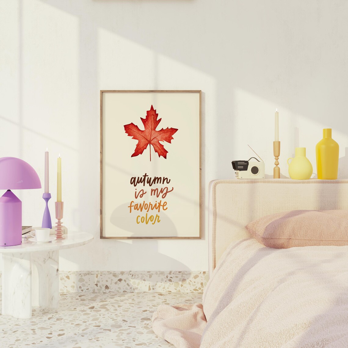 Autumn Print Cute Fall Prints Fall Gallery Wall Art Autumn Wall Art - Image 3