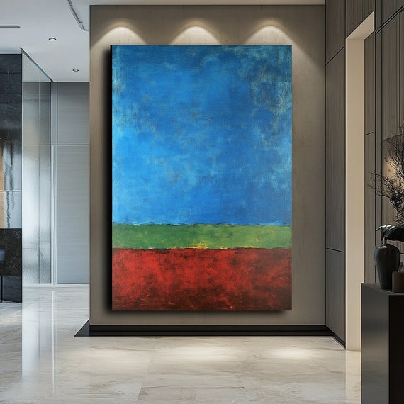 Mark Rothko Style Print Abstract Color Block Wall Art Large Mark Rothko Artwork Bold Minimalist Decor Mark Rothko Wall Art