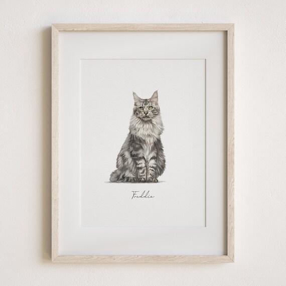 Custom Pet Portrait Personalized Pet Illustration