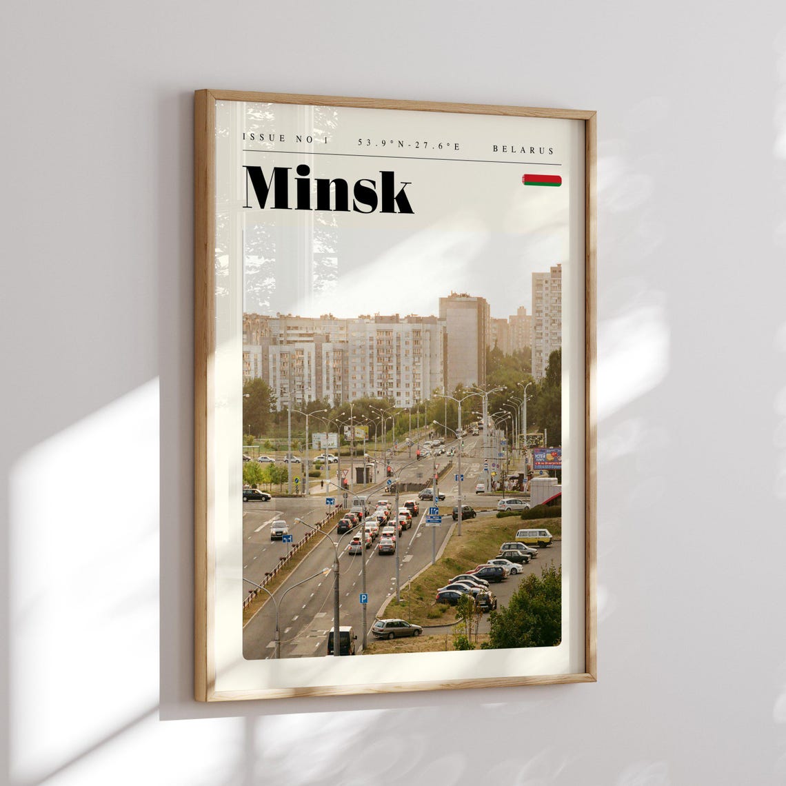 Minsk Wide Avenue Soviet Era Blocks Belarus City Travel Poster - Image 2