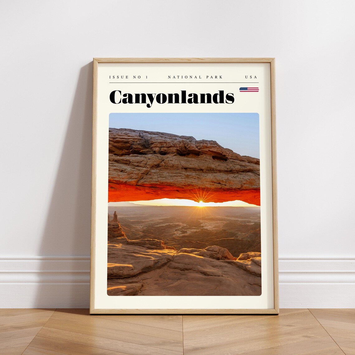 Canyonlands Utah Desert Arch Glowing Sunrise National Park Poster - Image 3