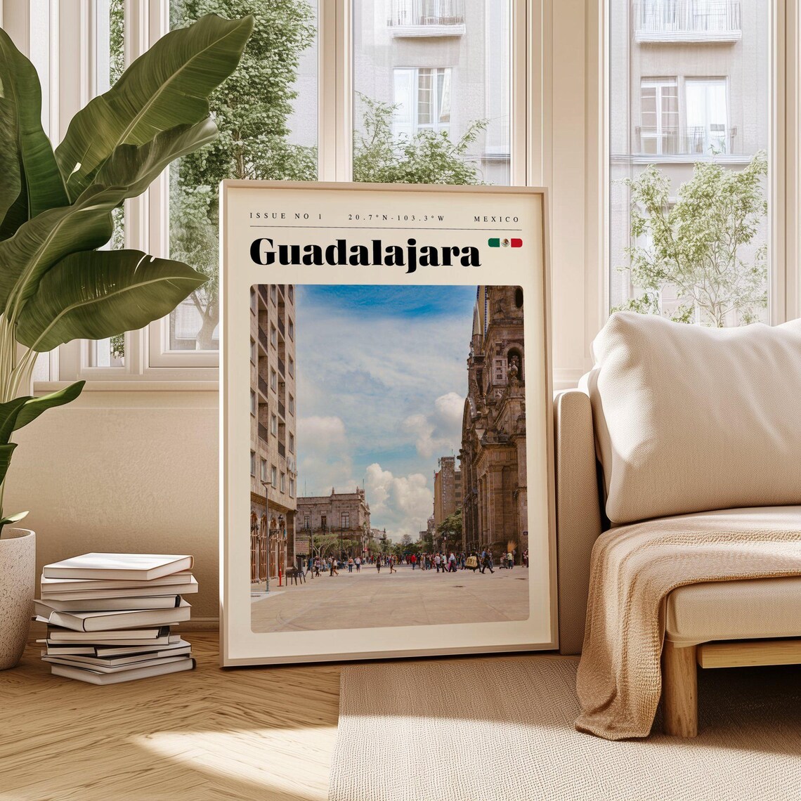 Guadalajara Mexico Historic Center Plaza Photo Travel Poster
