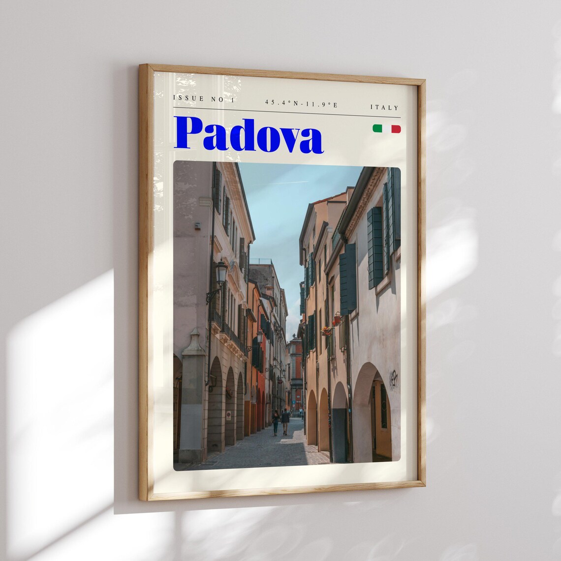 Padova Italy Cobblestone Street Arcade Heritage Photo Poster - Image 2