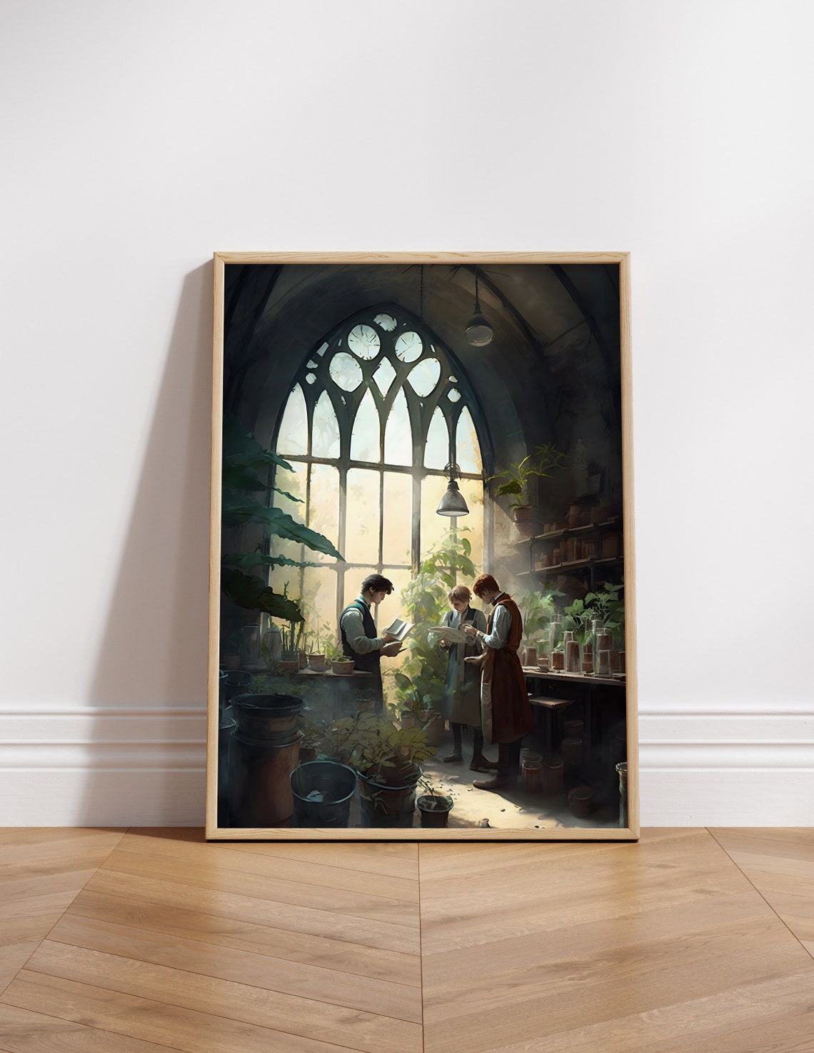 Magical Herbology Greenhouse Gothic Conservatory Fantasy Poster