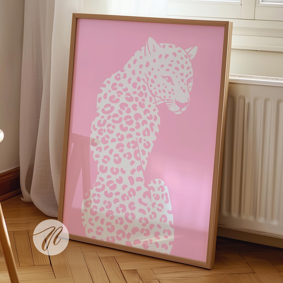 Leopard Prints Light Pink Preppy Art Print