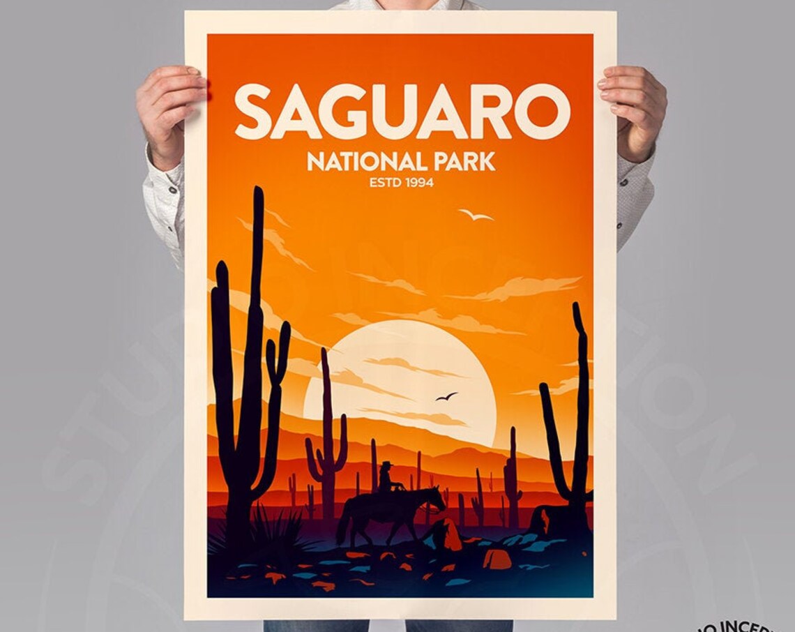 Saguaro National Park Travel Gift Poster - Image 3