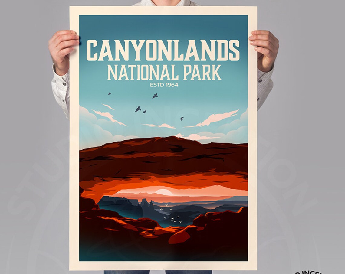 Canyonlands Utah National Park Travel Poster Print - Image 2