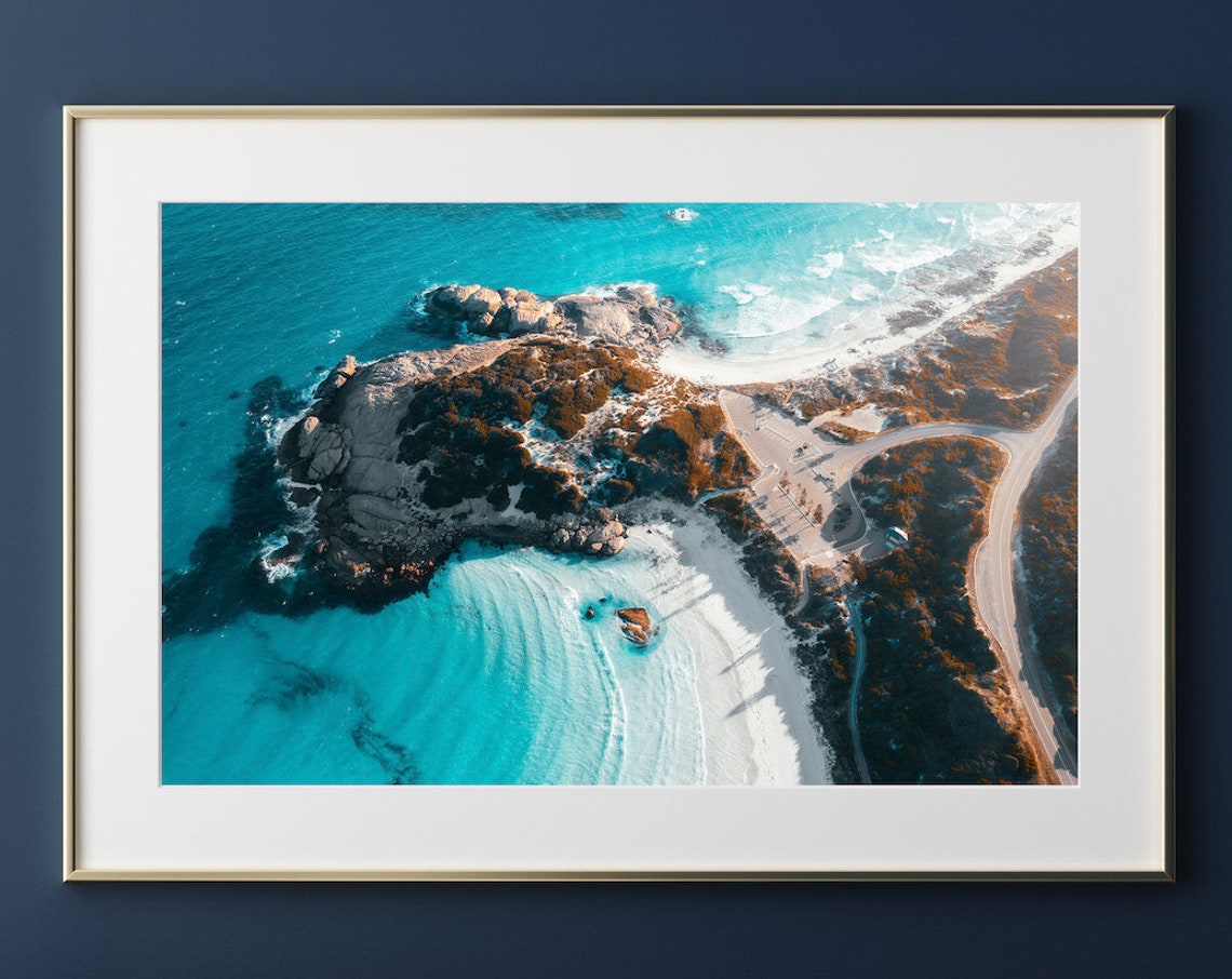 Esperance Western Australia Aerial Headland White Beach Ocean Poster - Image 3