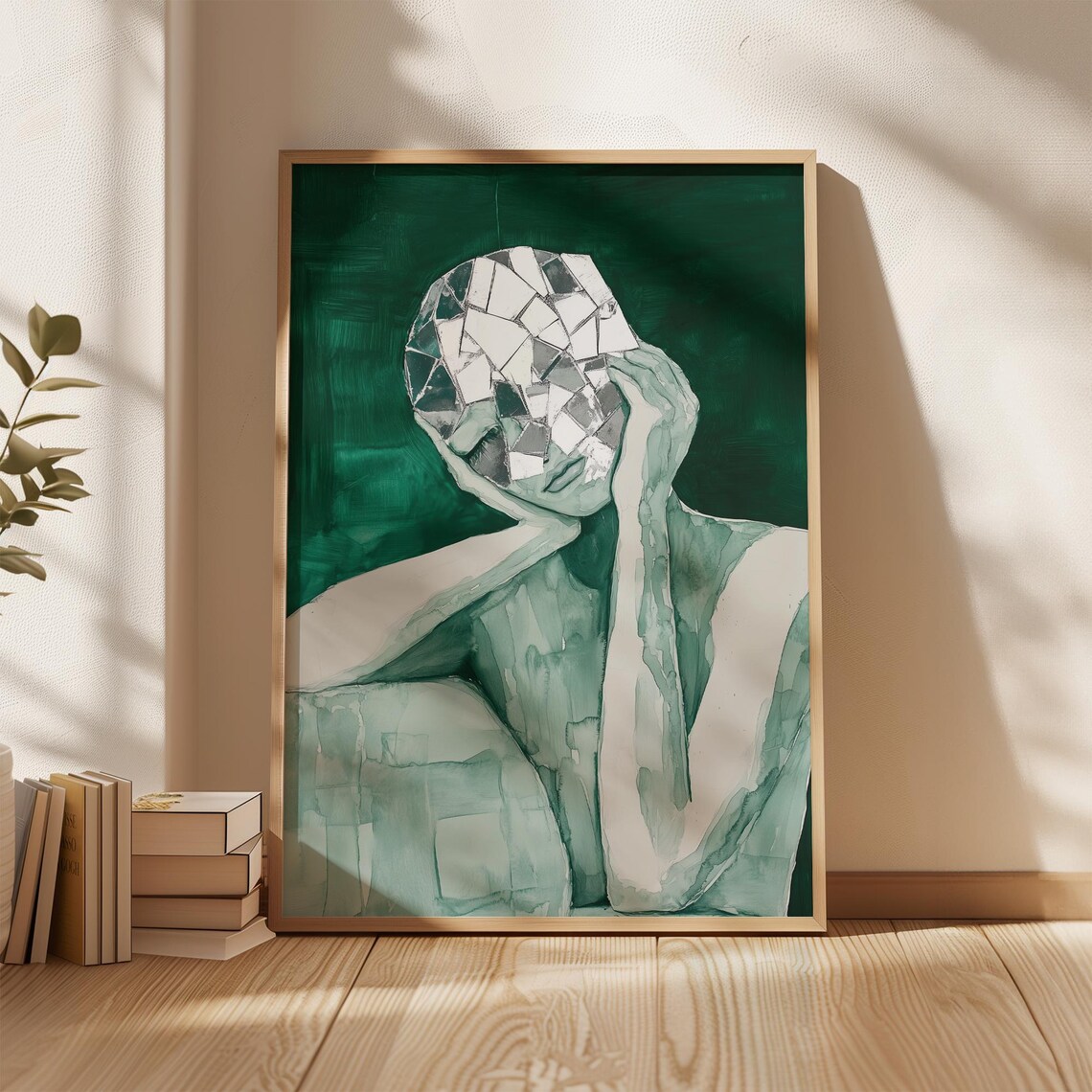 Abstract Figure Art Print, Minimalist Modern Decor
