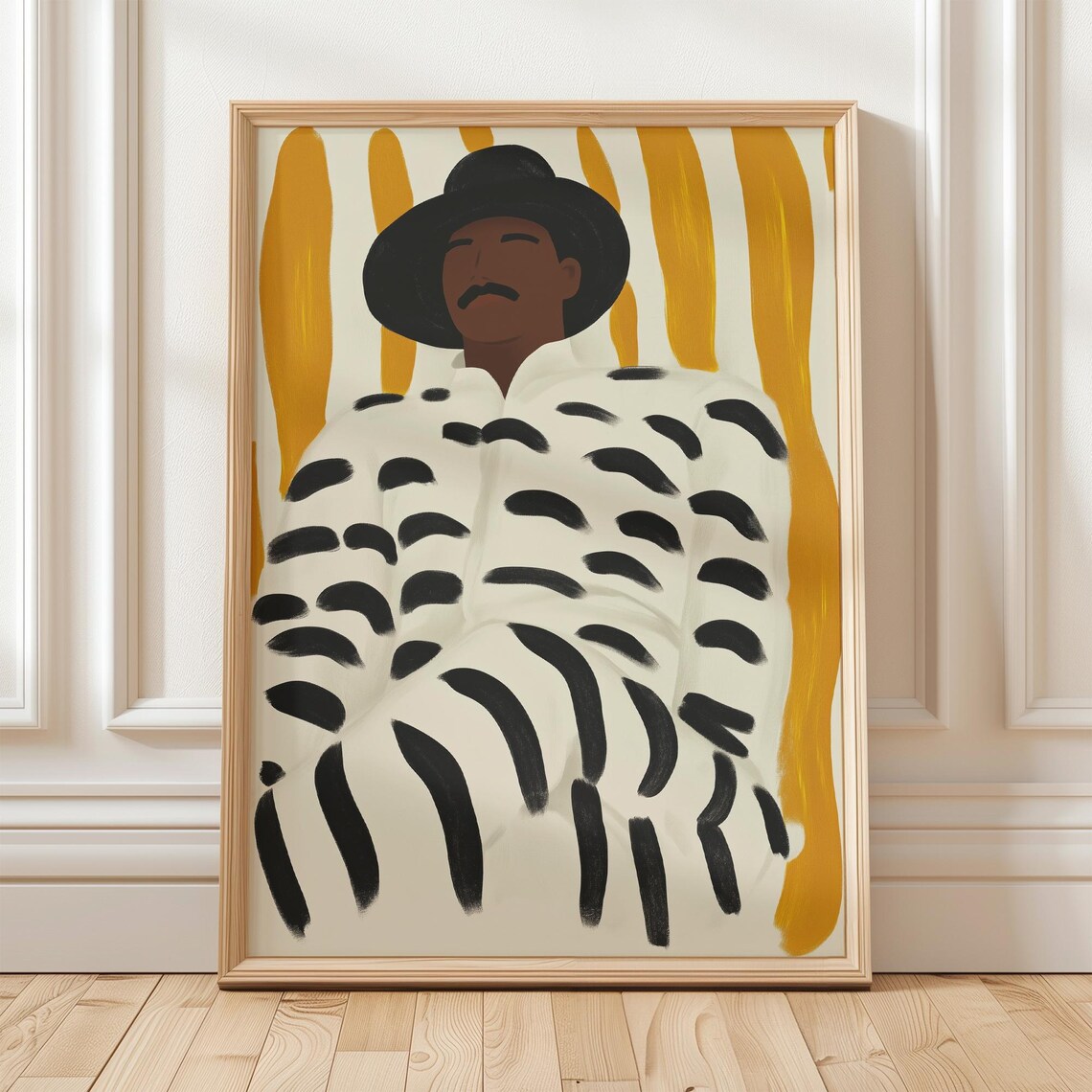Abstract Man Minimalist Portrait, Boho Illustration - Image 5