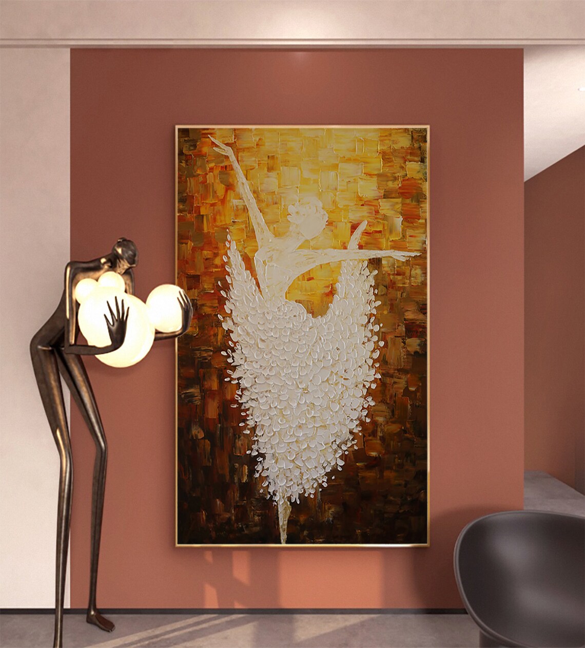 Dancing Ballerina Painting, Girl Room Decor Art Print - Image 3