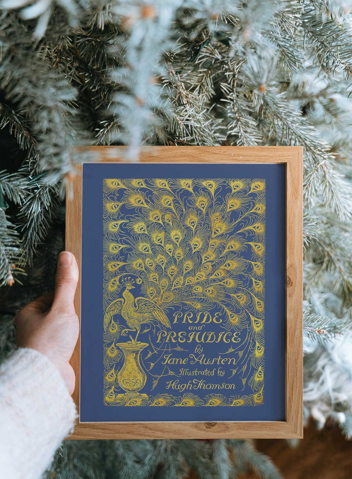 Jane Austen Pride And Prejudice Peacock Edition Book Cover Art Print - Image 3