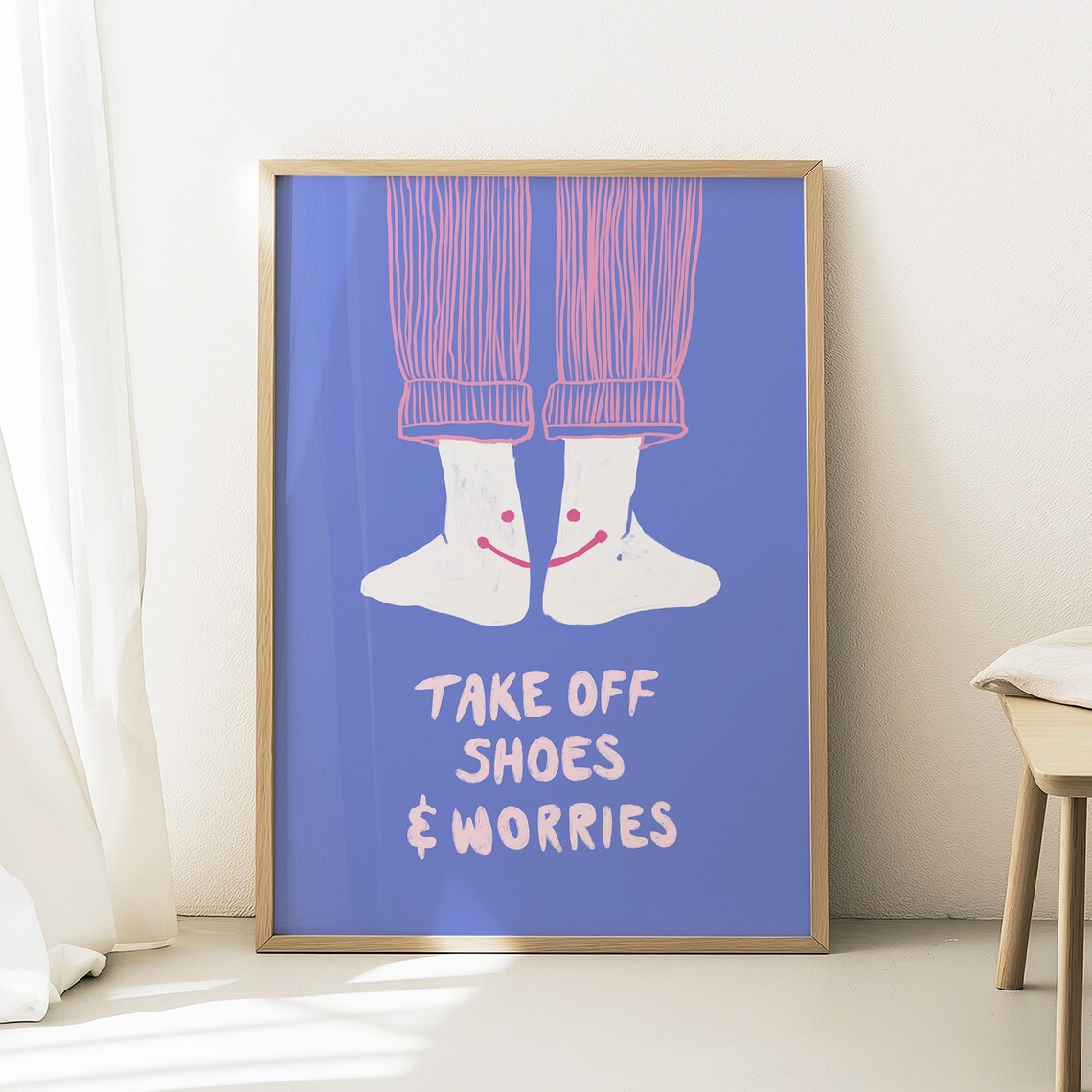 Remove Shoes Sign Funny Entryway Poster Print