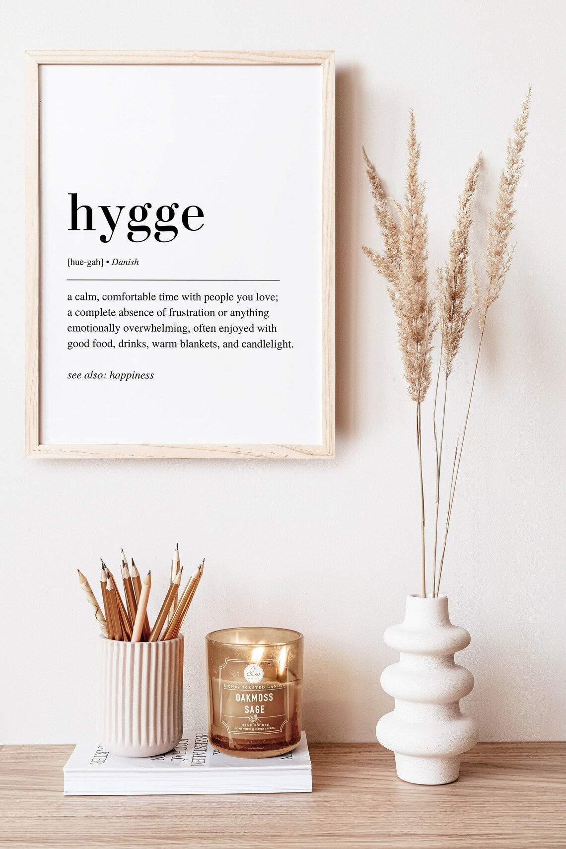Hygge Definition Print, Scandinavian Decor Poster - Image 2