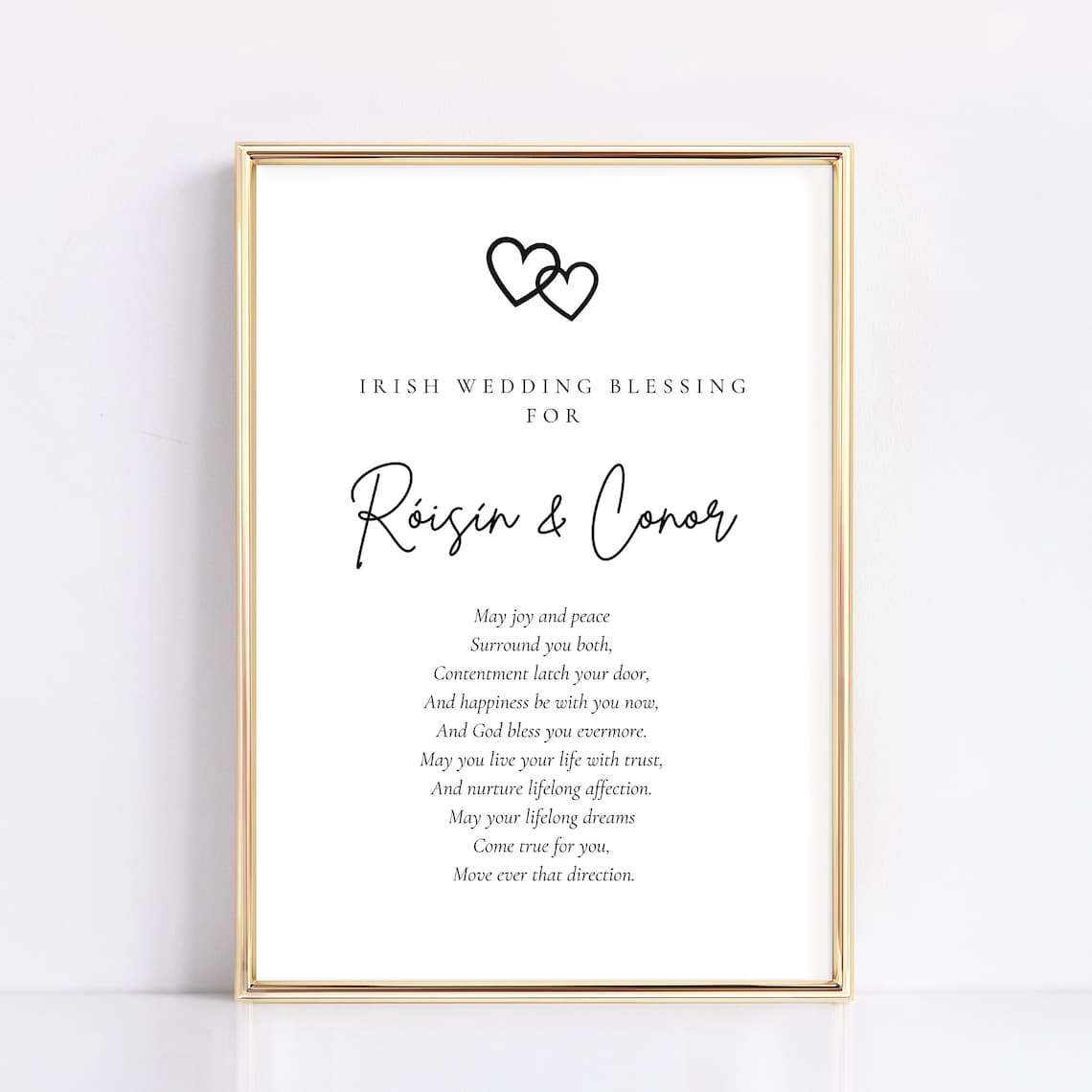 Irish Wedding Blessing Personalized Marriage Gift Print - Image 2