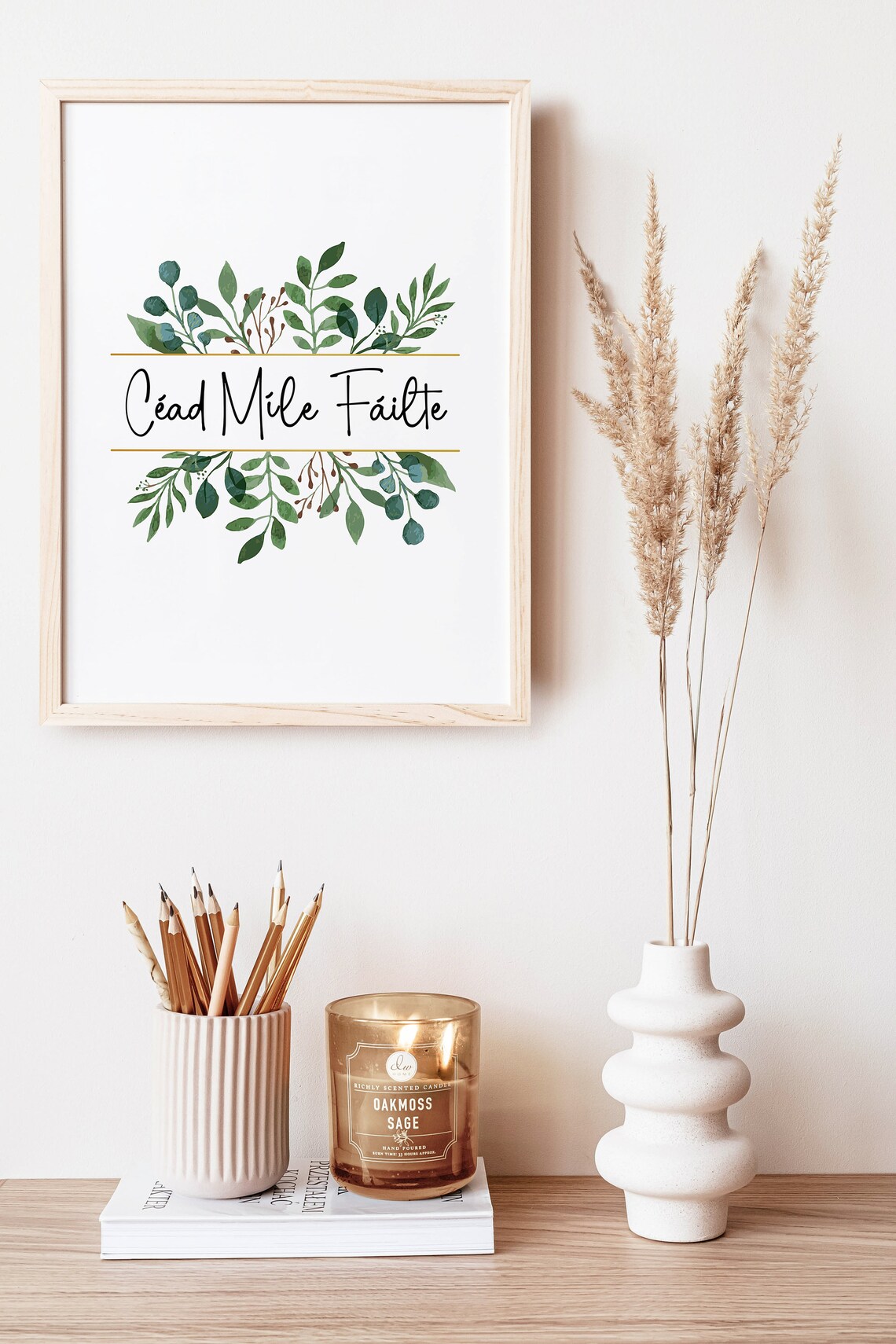 C ad M e9 F e1ilte Ireland Welcome Sign Travel Poster - Image 5