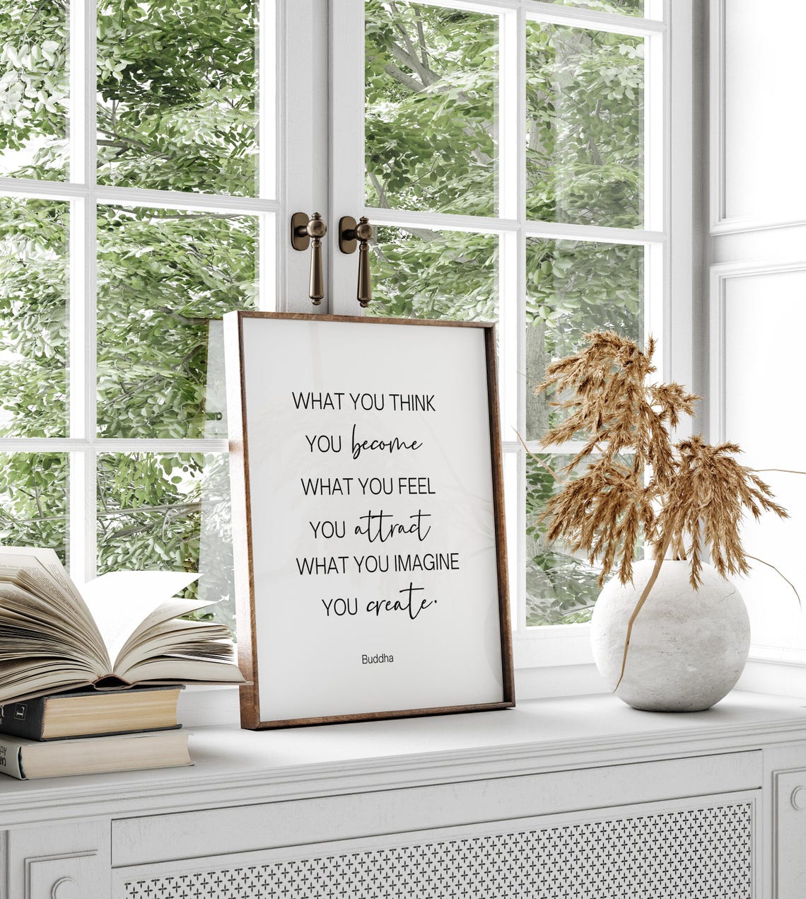 Buddha Quote What You Think You Become Mindfulness Wall Art Poster - Image 4