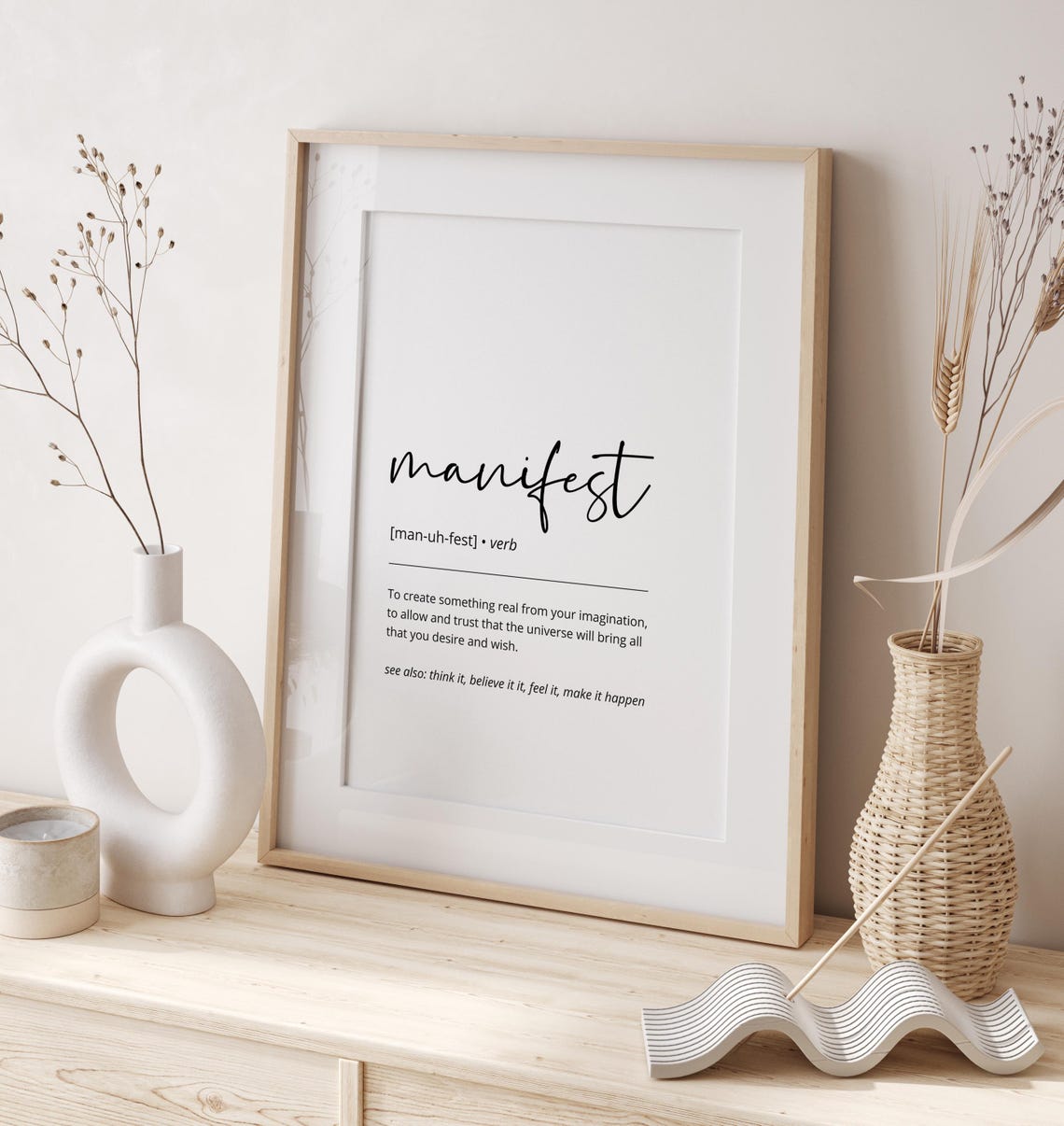 Manifest Definition Script Law of Attraction Dictionary Poster - Image 5