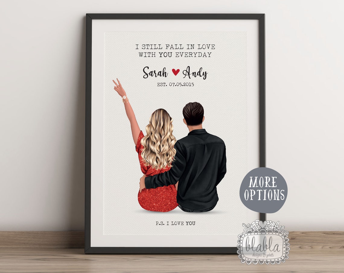 I Still Fall In Love With You Everyday Romantic Couple Poster
