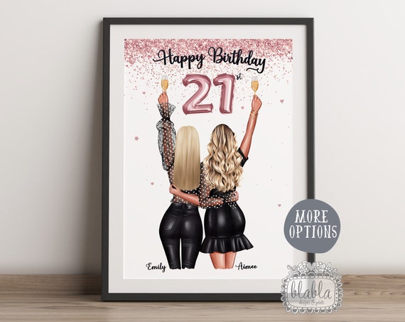 21st Birthday Gift Friend Gift Friend Birthday Gift Best Friend Gift Friend Gift Friend Wall Art Birthday Gift Personalised Gift