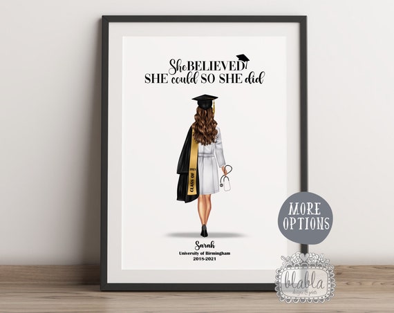 Custom Personalised Graduation Doctor Graduation Gift Unique College Graduation Gift Dentist Vet Nurse University Gift File