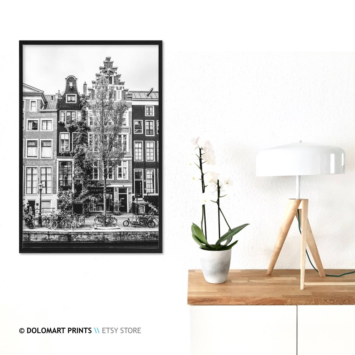 Amsterdam Architecture Print, Netherlands Travel Poster - Image 3