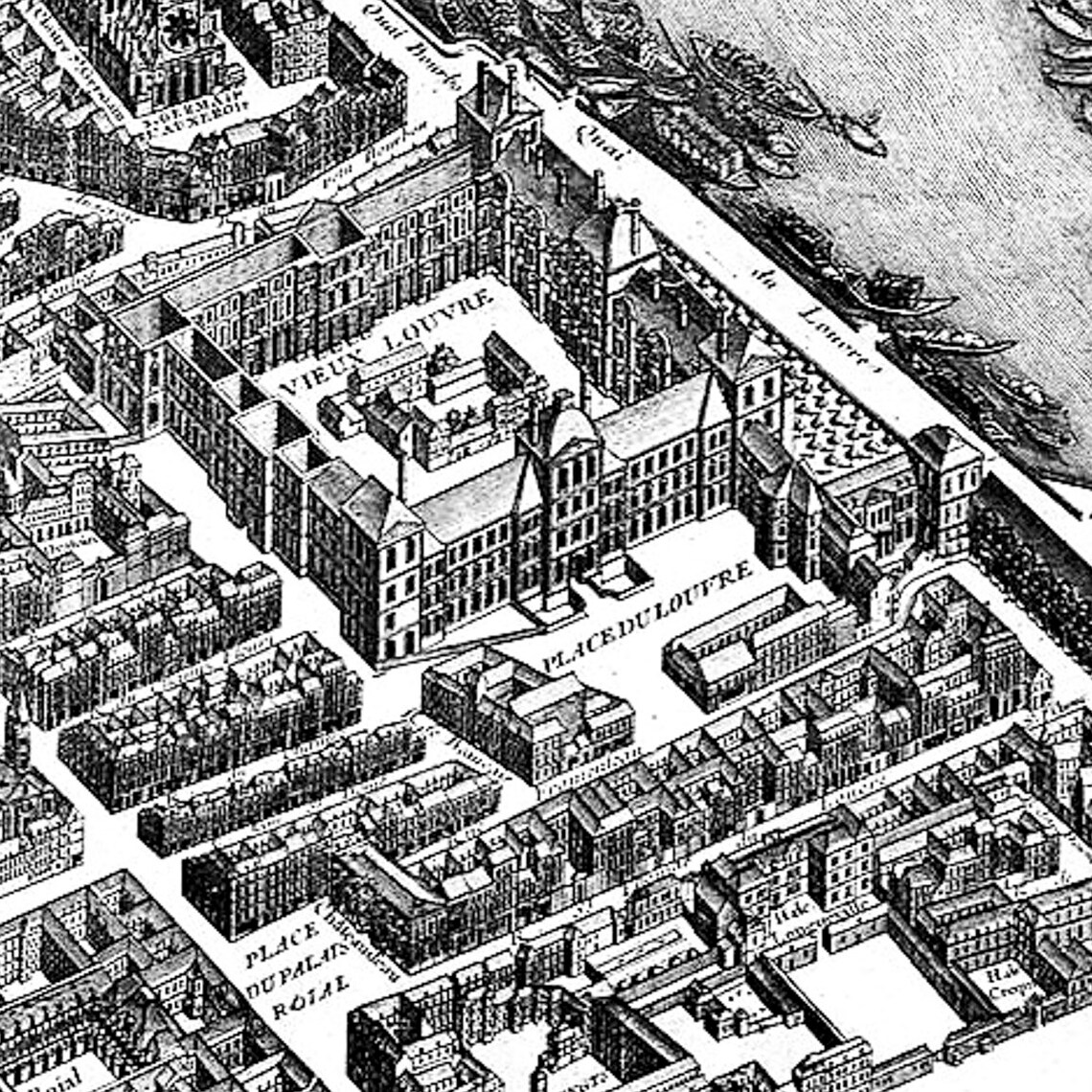 Historic Paris City Map With Street Names, Vintage - Image 3
