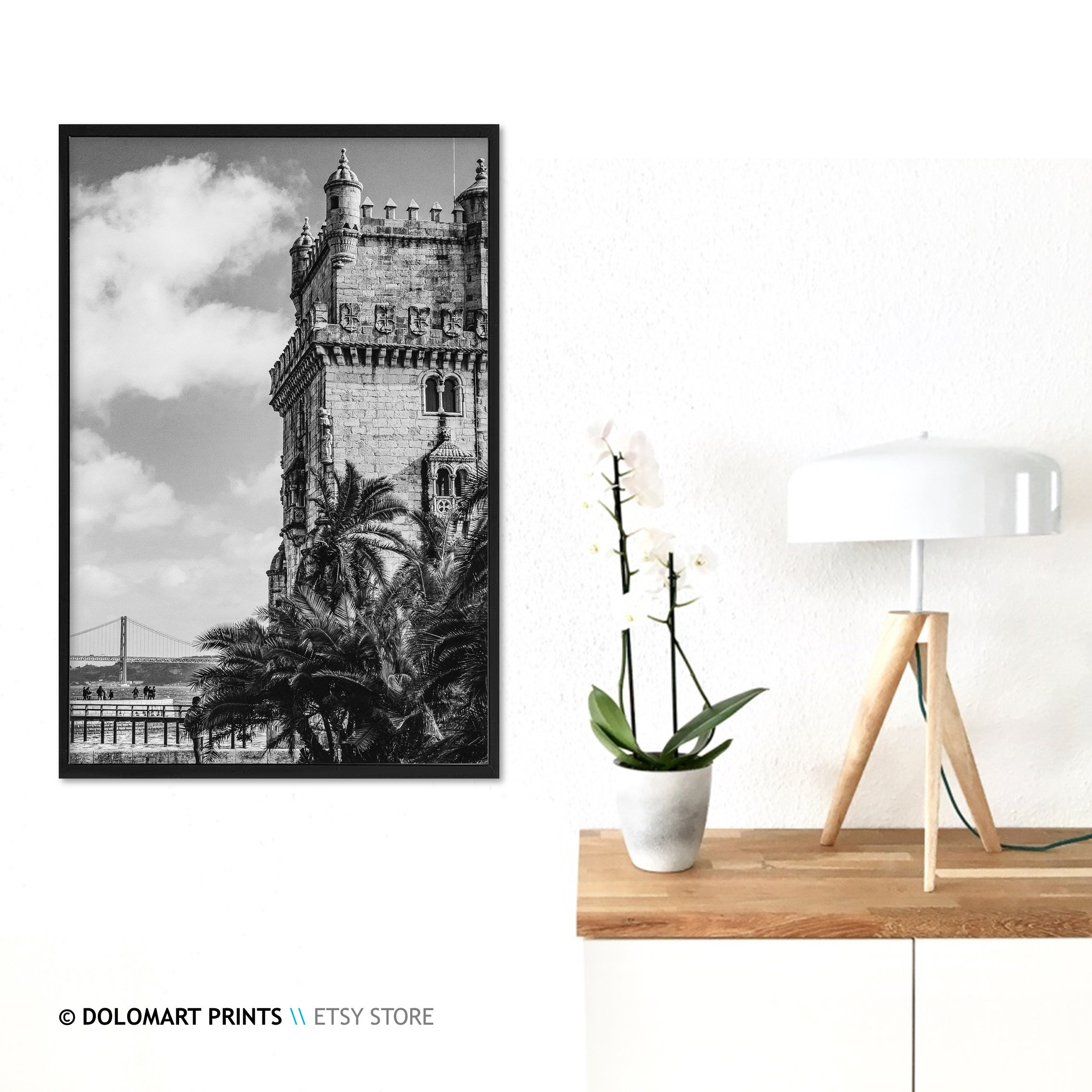 Lisbon Street Photography, Black And White Art Print - Image 3
