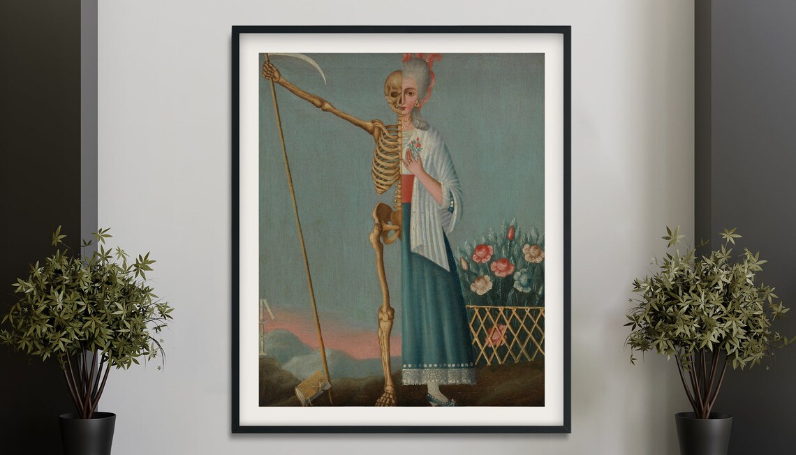 Life And Death Vintage Memento Mori Art Print