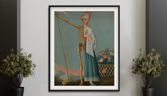 Life And Death Vintage Memento Mori Art Print