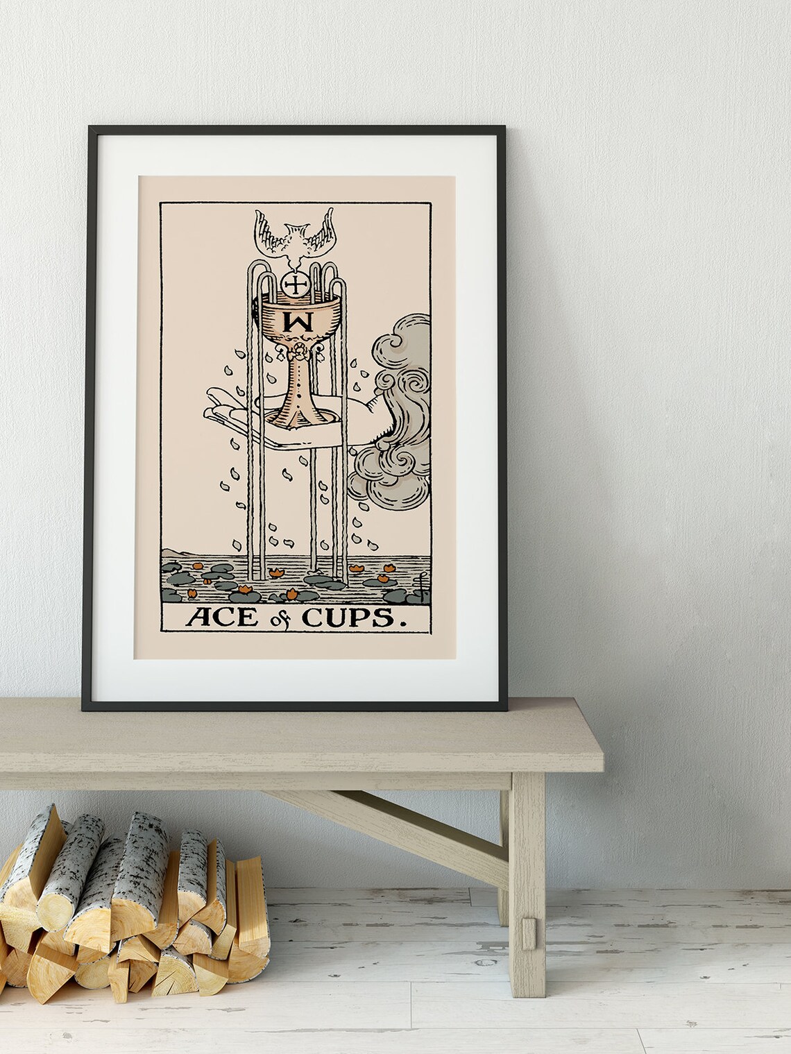 Ace Of Cups Tarot Card, Neutral Vibes Poster - Image 3