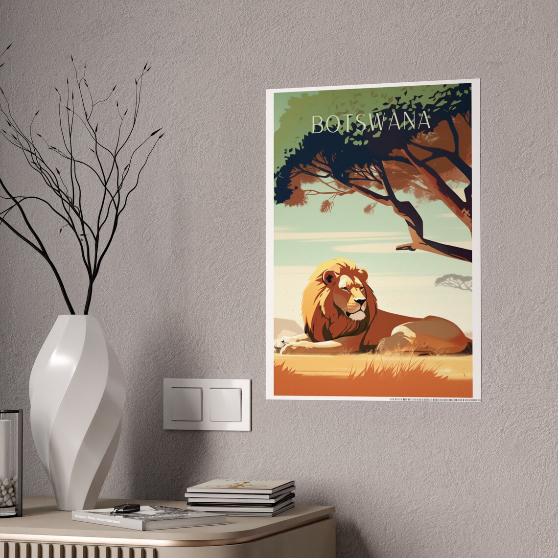 Botswana Savannah - Traditional Travel Poster - Image 4