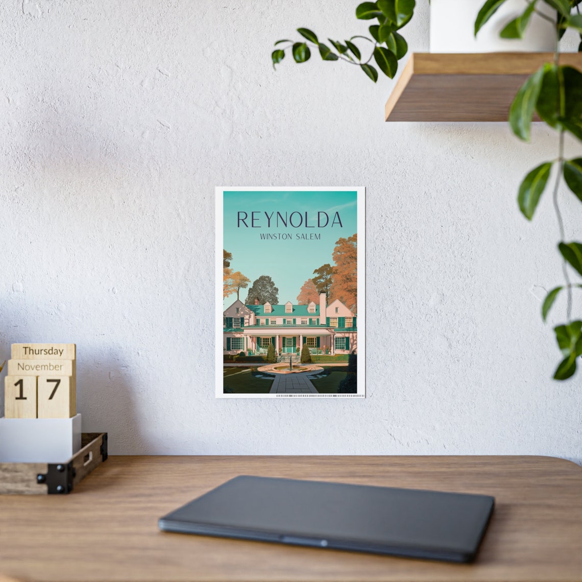 Reynolda House Travel Poster, Wake Forest - Image 3