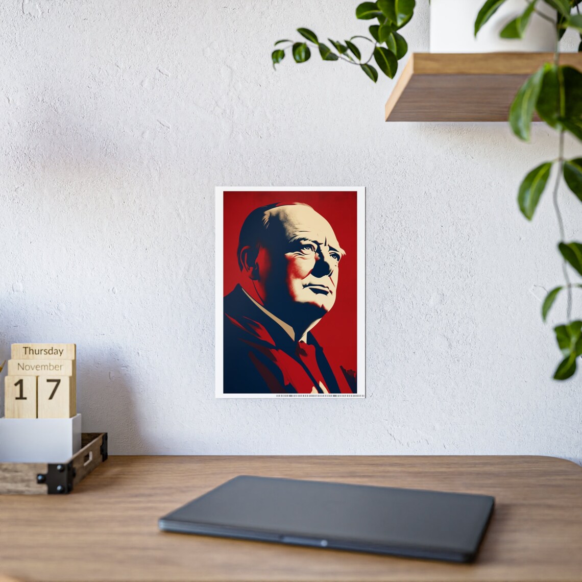 Winston Churchill - Traditional Travel Poster - Image 3
