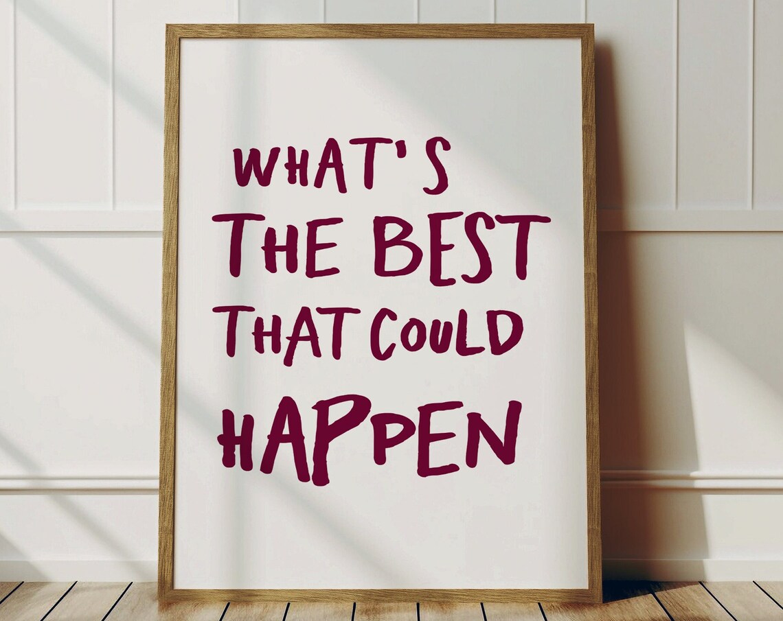 Motivational Quote - Trendy Typography Art Print