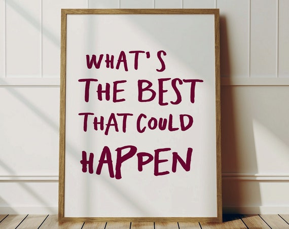 Motivational Quote - Trendy Typography Art Print