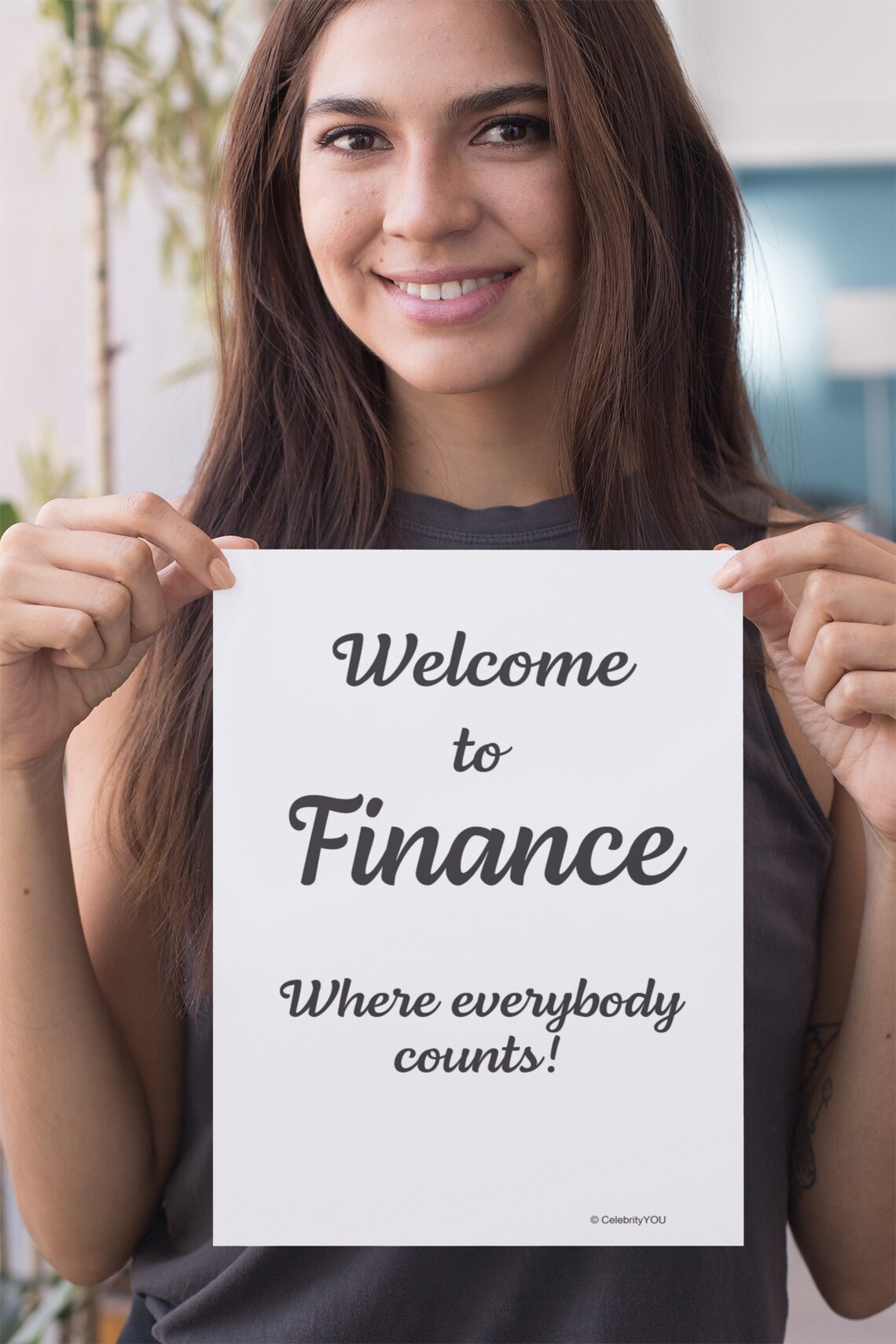 Welcome To Finance Accounting Office Sign, Poster - Image 3