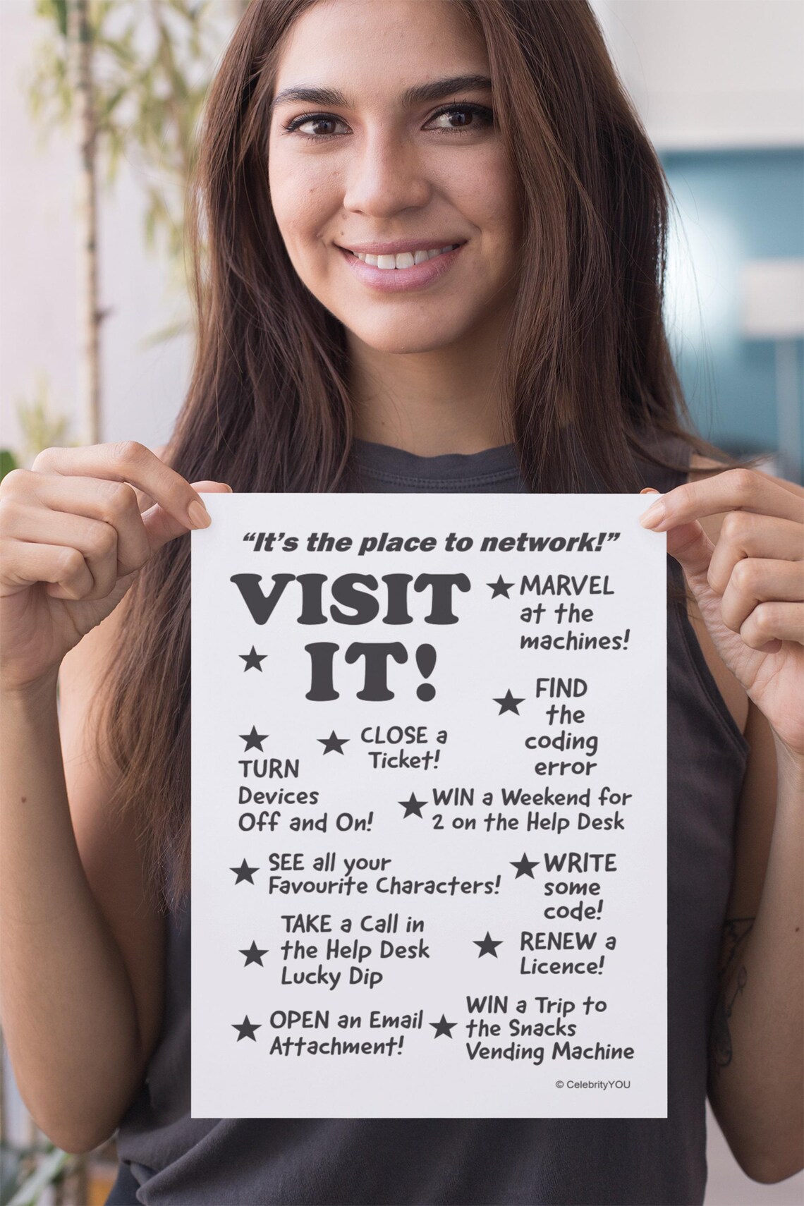 Funny IT Department Office Humor Poster Print - Image 2