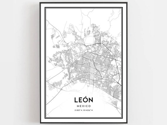 Len Map Print Poster Wall Art City Street Decor Road Gift B197