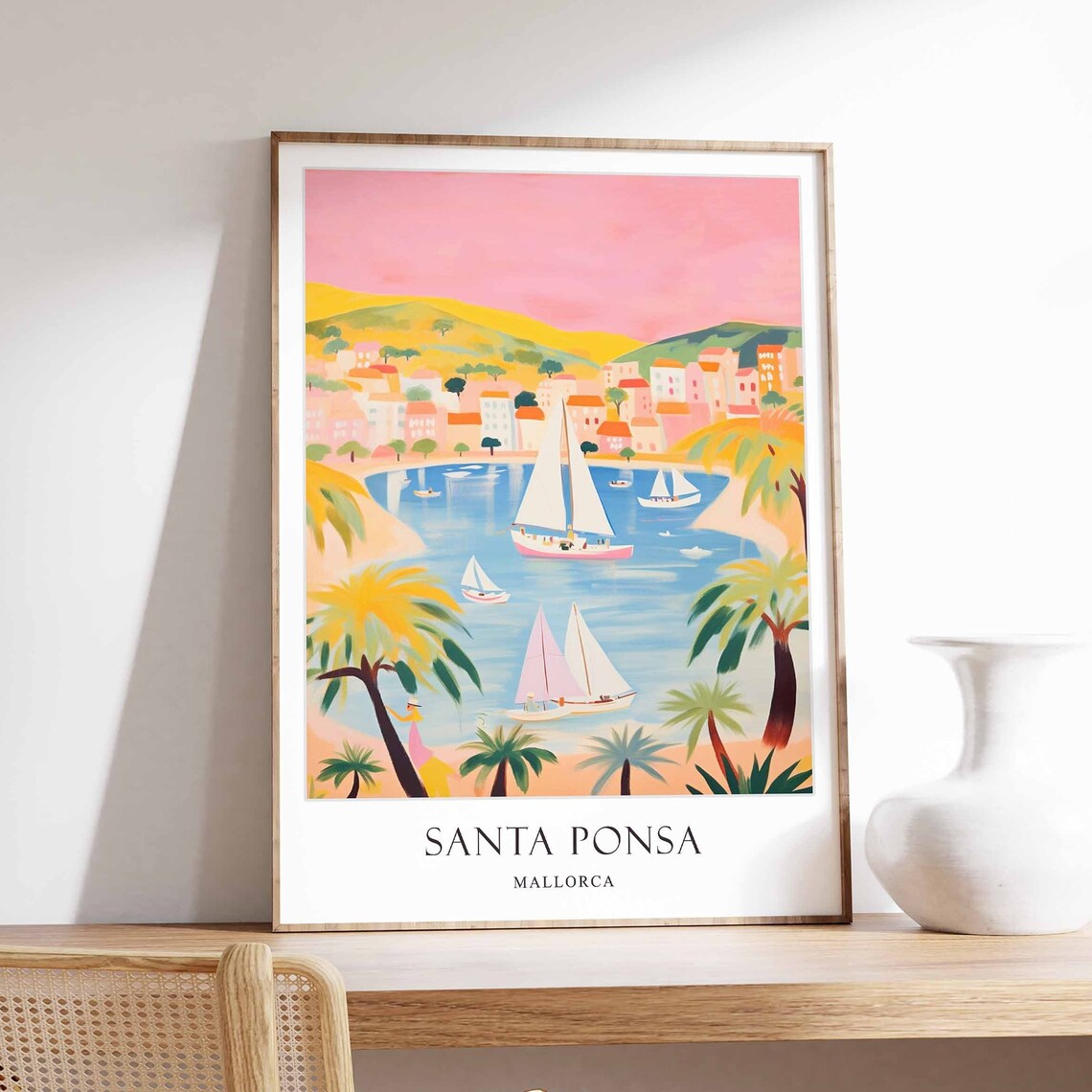 Santa Ponsa Mallorca Spain Travel Poster
