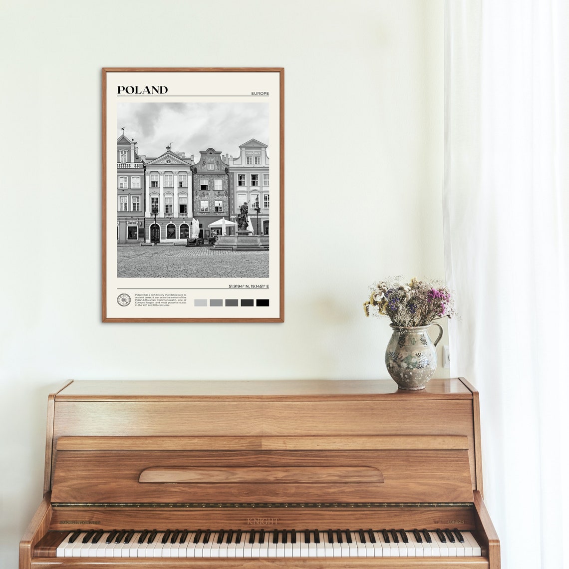 Black And White Poland Print Poland Wall Art Poland Poster Poland Photo Poland Poster Print Poland Wall Decor Warsaw Poster Europe - Image 2
